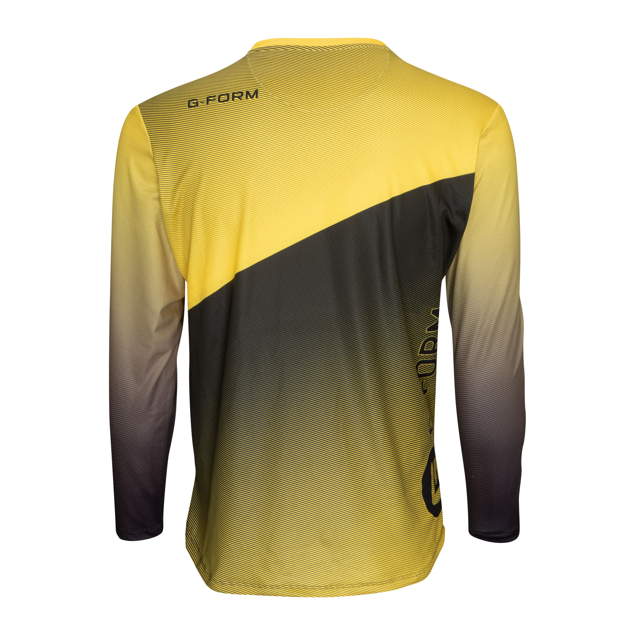 G-Form Mens LS Podium Jersey Yellow/Black L - Image 2