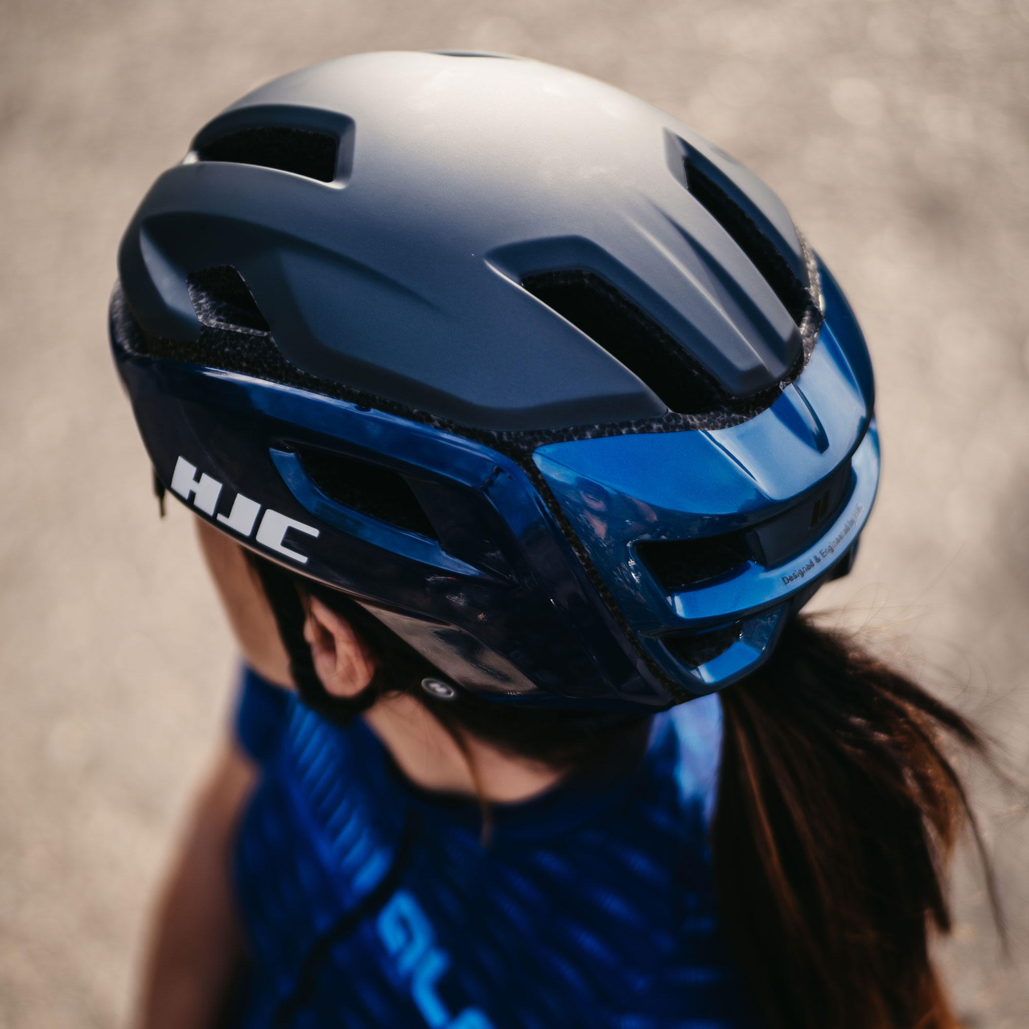 HJC Valeco 2 Matt Gloss Navy /Grey L - Image 8